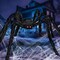 JOYIN 6.4ft Halloween Hairy Spider Outdoor Decorations,Light-up LED Eyes Scary Giant Spider Fake Large Spider Hairy Spider Props for Halloween Yard Decorations Party Outdoor and Outdoor Decor, Black